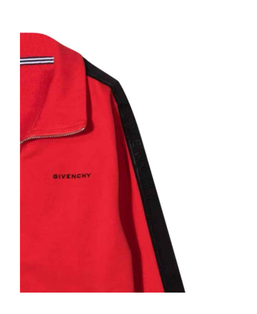 Givenchy Logo Embroidered Casual Jacket In Red