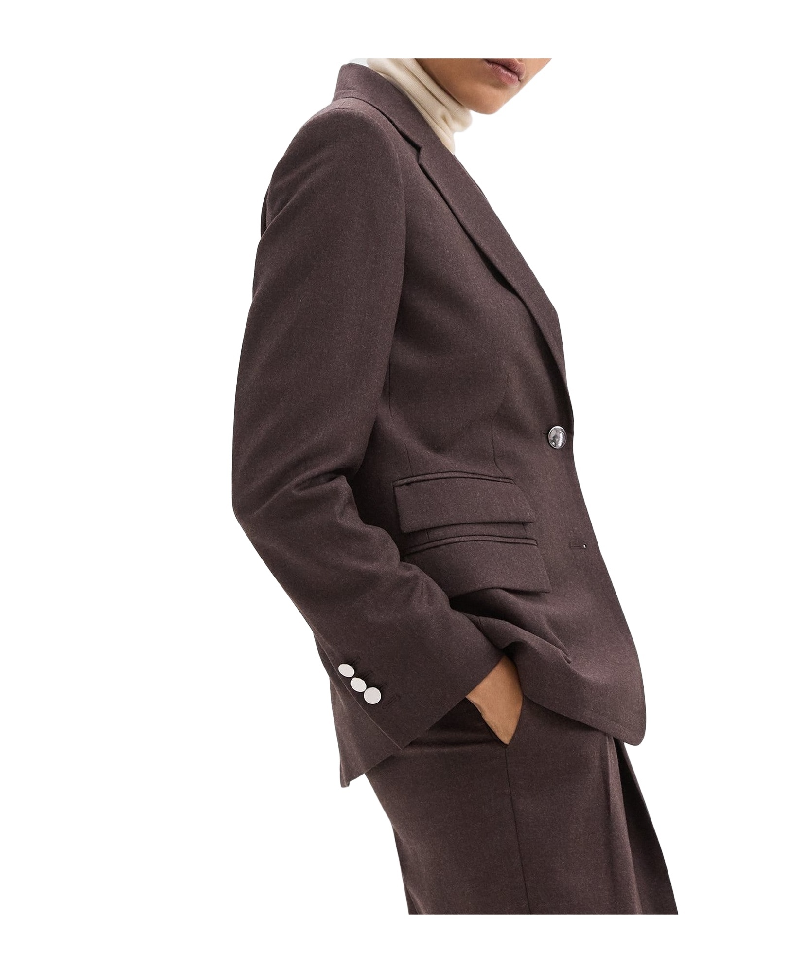 Theory Long-sleeved Suit Coat In Black