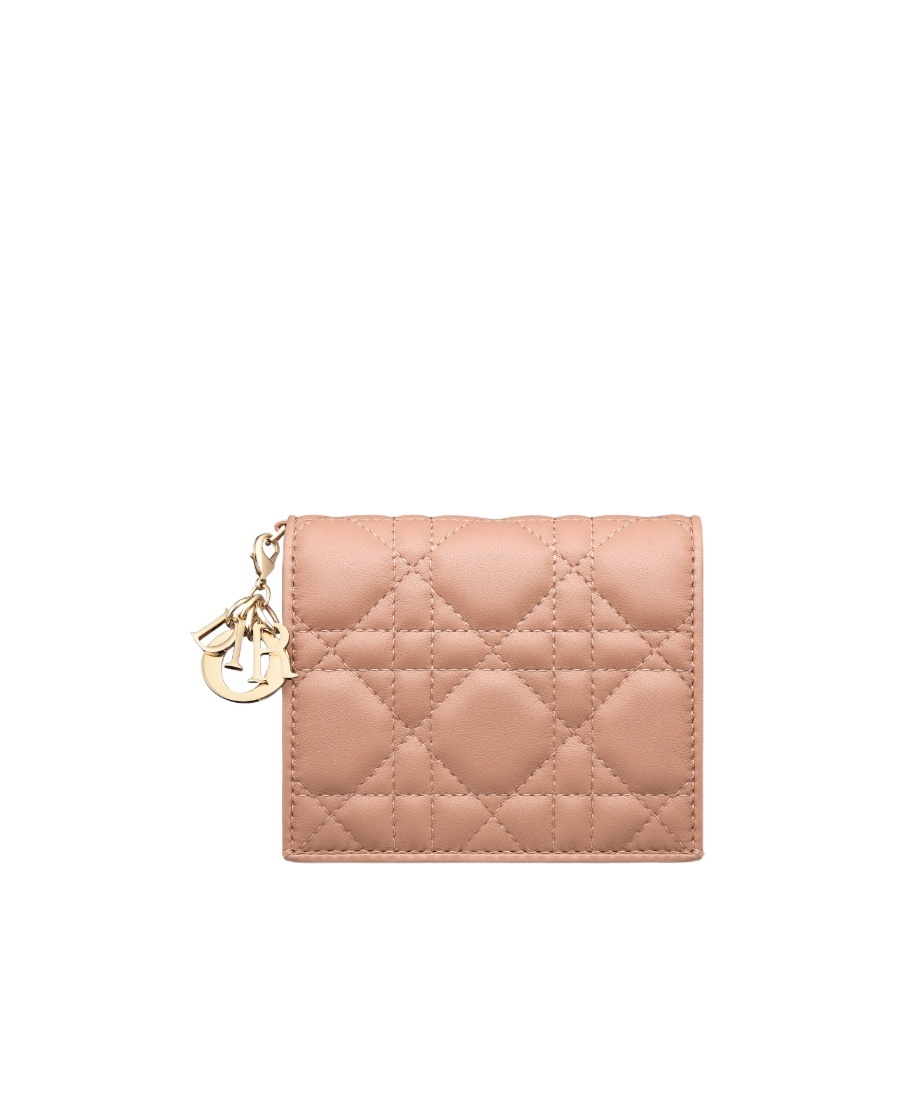 Dior Lady Wallet In Pink