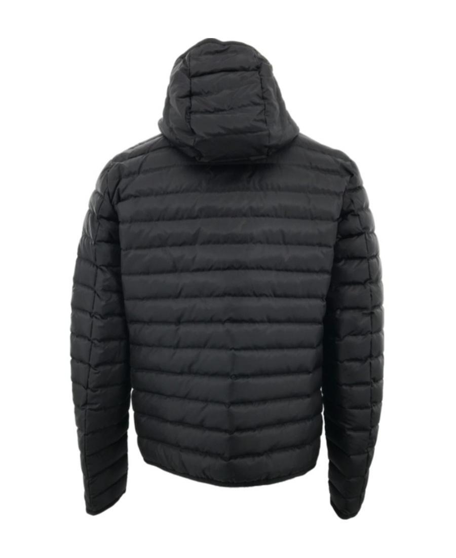Ferragamo Quilted Hooded Cotton Suit In Black
