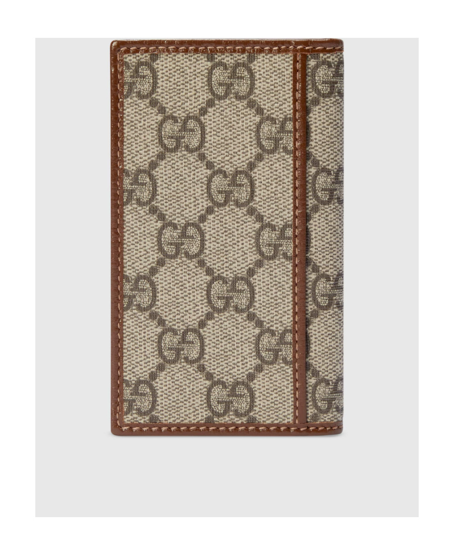 Gucci Gg-canvas Bi-fold Wallet In Nude
