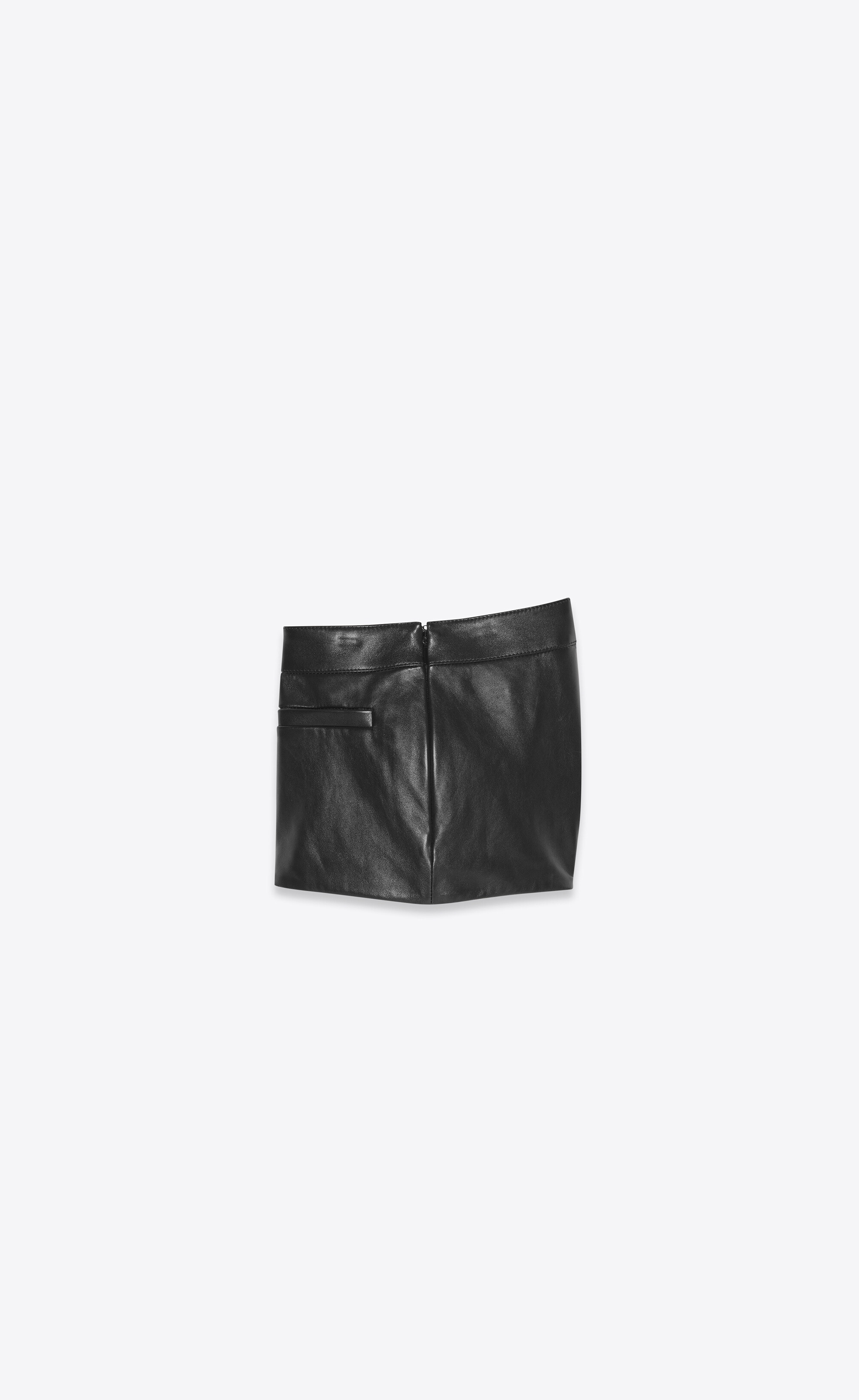 Saint Laurent Mini Shorts In Black