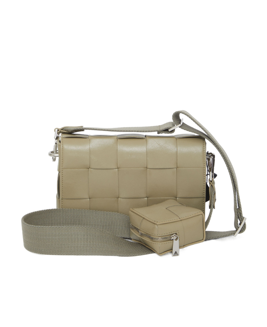 Bottega Veneta Medium Cassette Multi-function Strap Crossbody Bag In Nude