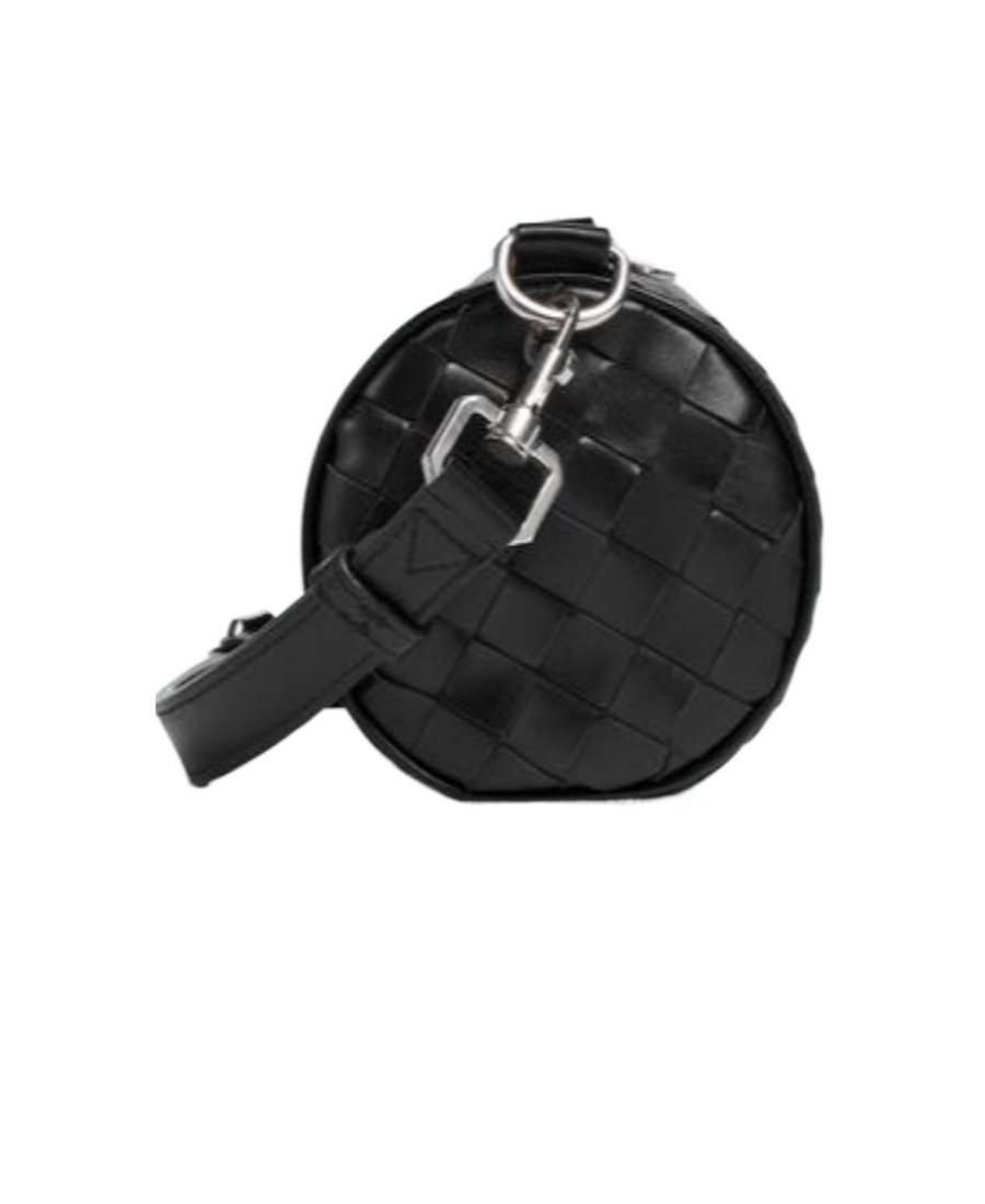 Bottega Veneta Mini Barrel Shoulder Bag In Black