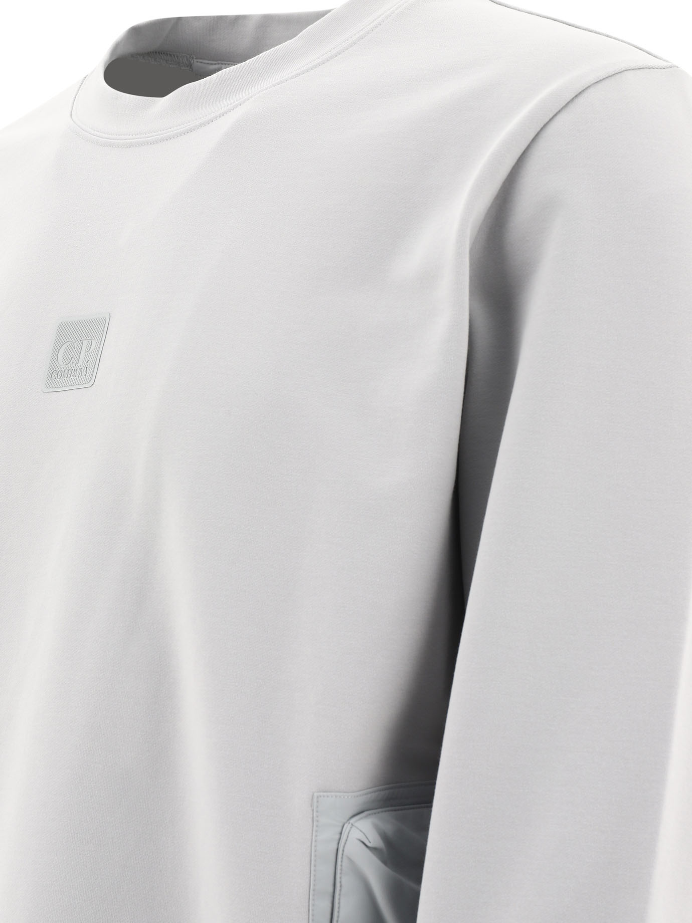 Shop C.p. Company Side Pockets Sweatshirt In White