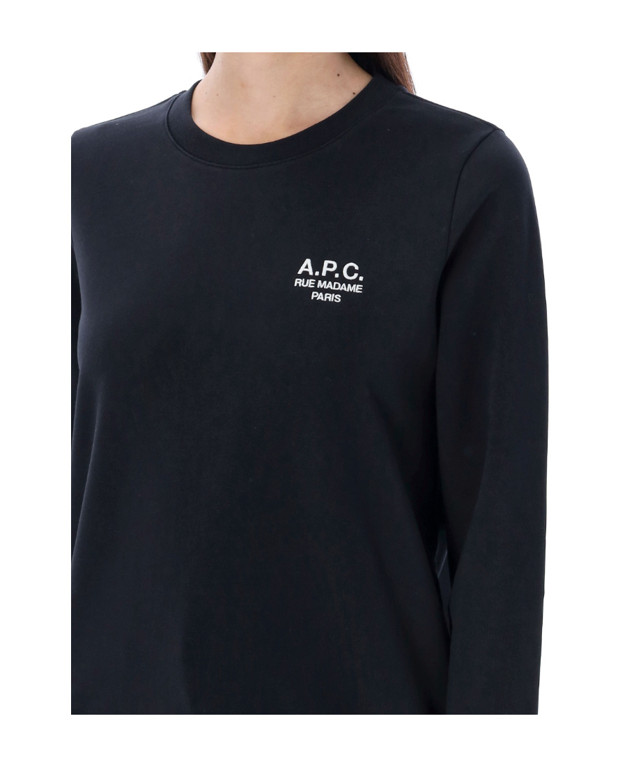 Apc A.p.c. Sweat Boxy Rue Madame Gots In Black