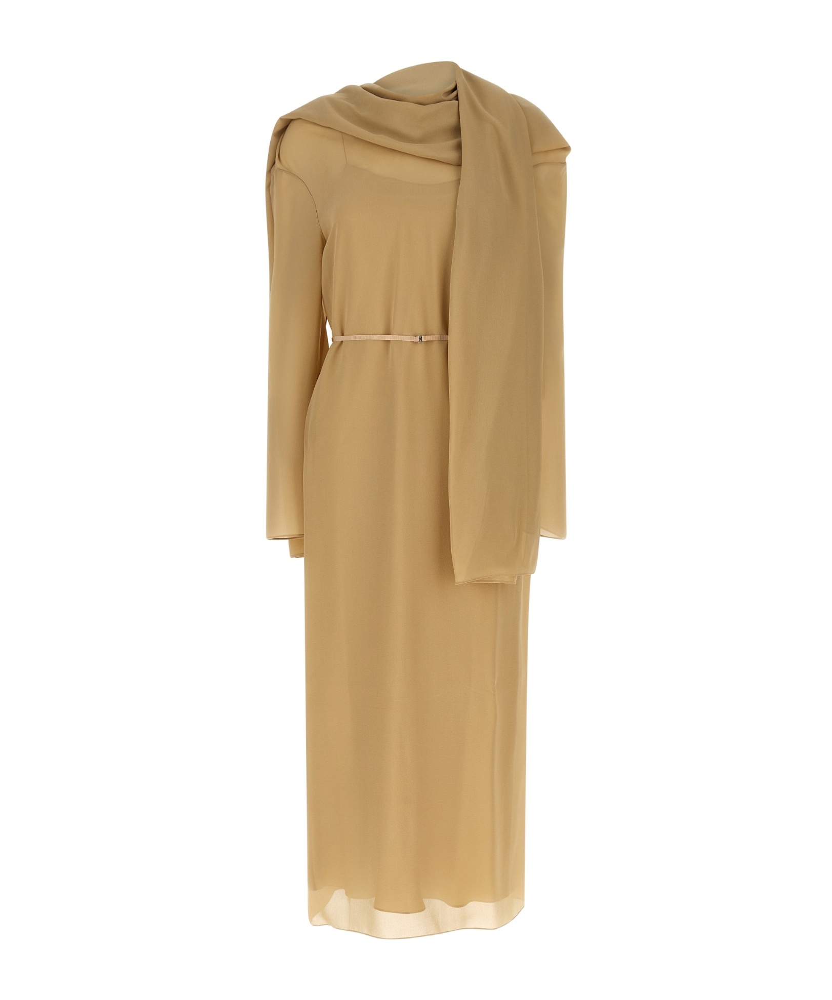 The Row Amede Straight Dress In Brown