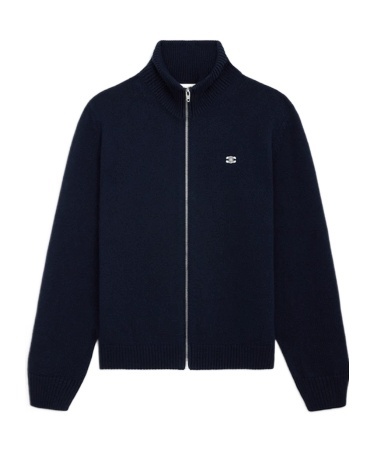 Celine Wool Mountain Cashmere Trucker Cardigan In Black