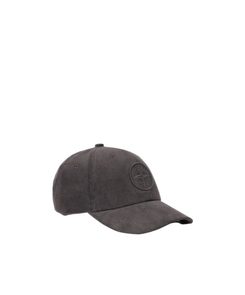 STONE ISLAND COTTON MICRO-CORDUROY BASEBALL CAP