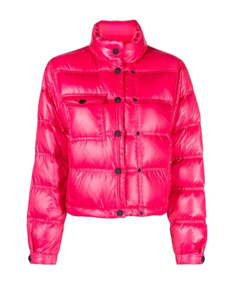 Moncler Anras Quilted Ripstop Down Jacket In Pink