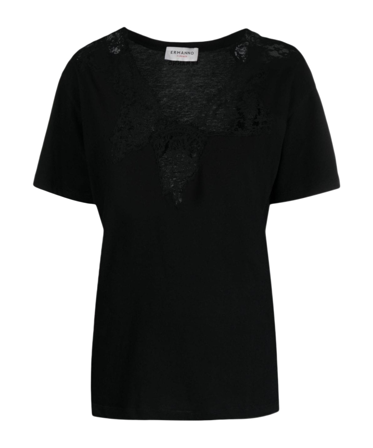 Ermanno Scervino Short-sleeved T-shirt In Black