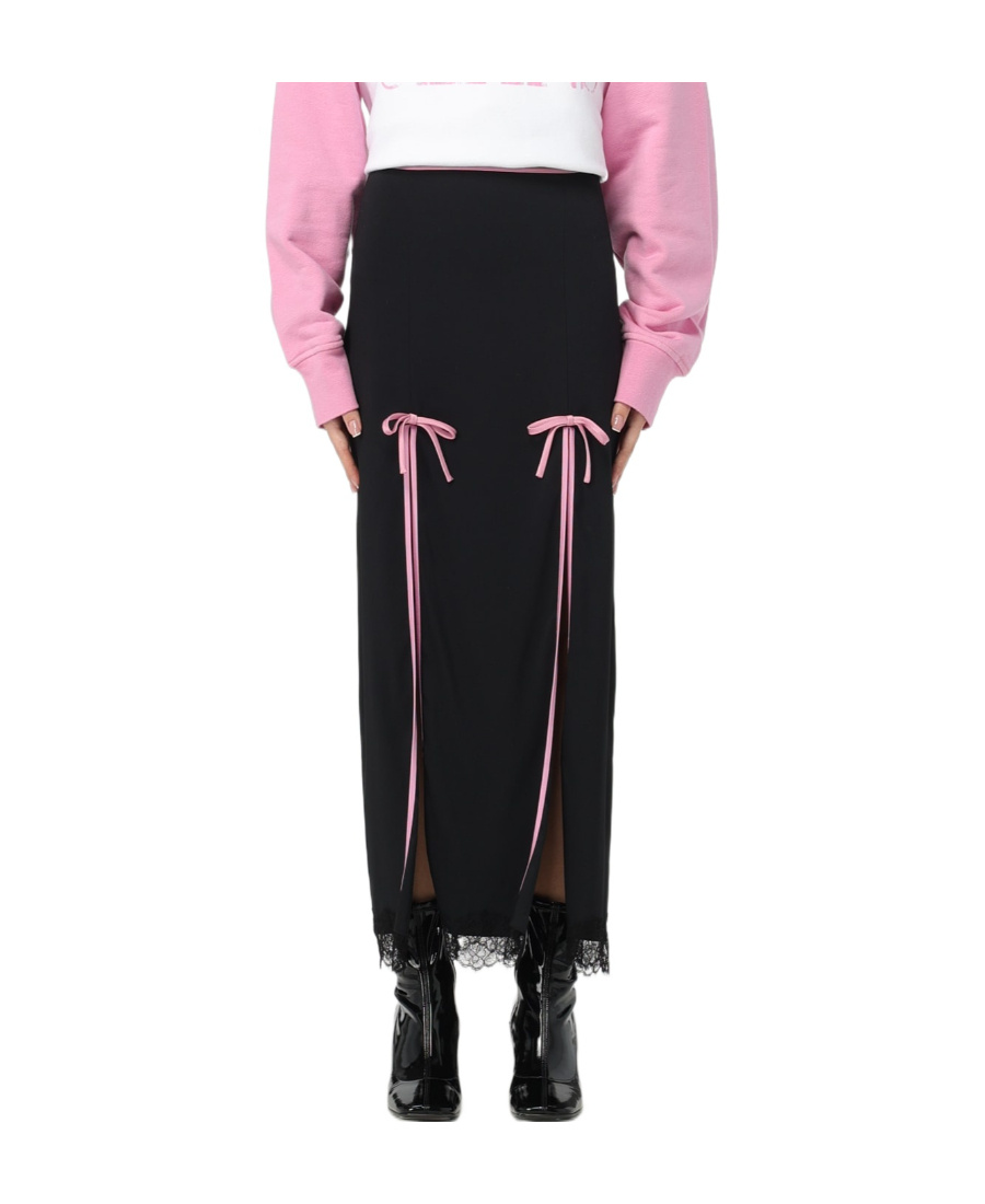 Moschino Bow Knot Detail Skirt In Black