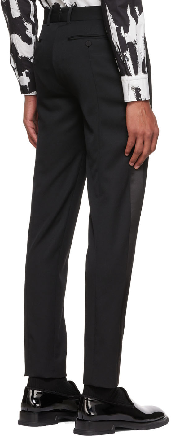 Alexander Mcqueen Tailored Straight-leg Pants In Black