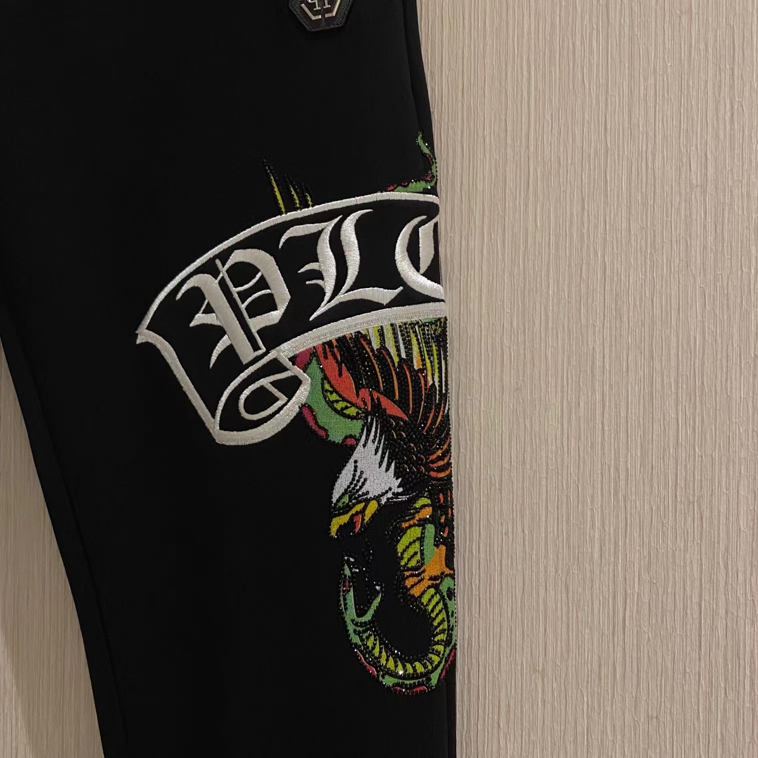 Philipp Plein Logo Printed Sweatpants In Black
