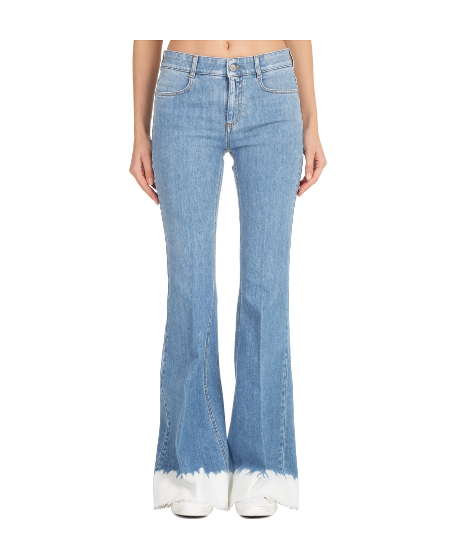 Stella Mccartney 70's Dip Dye Flared Jeans In Blue