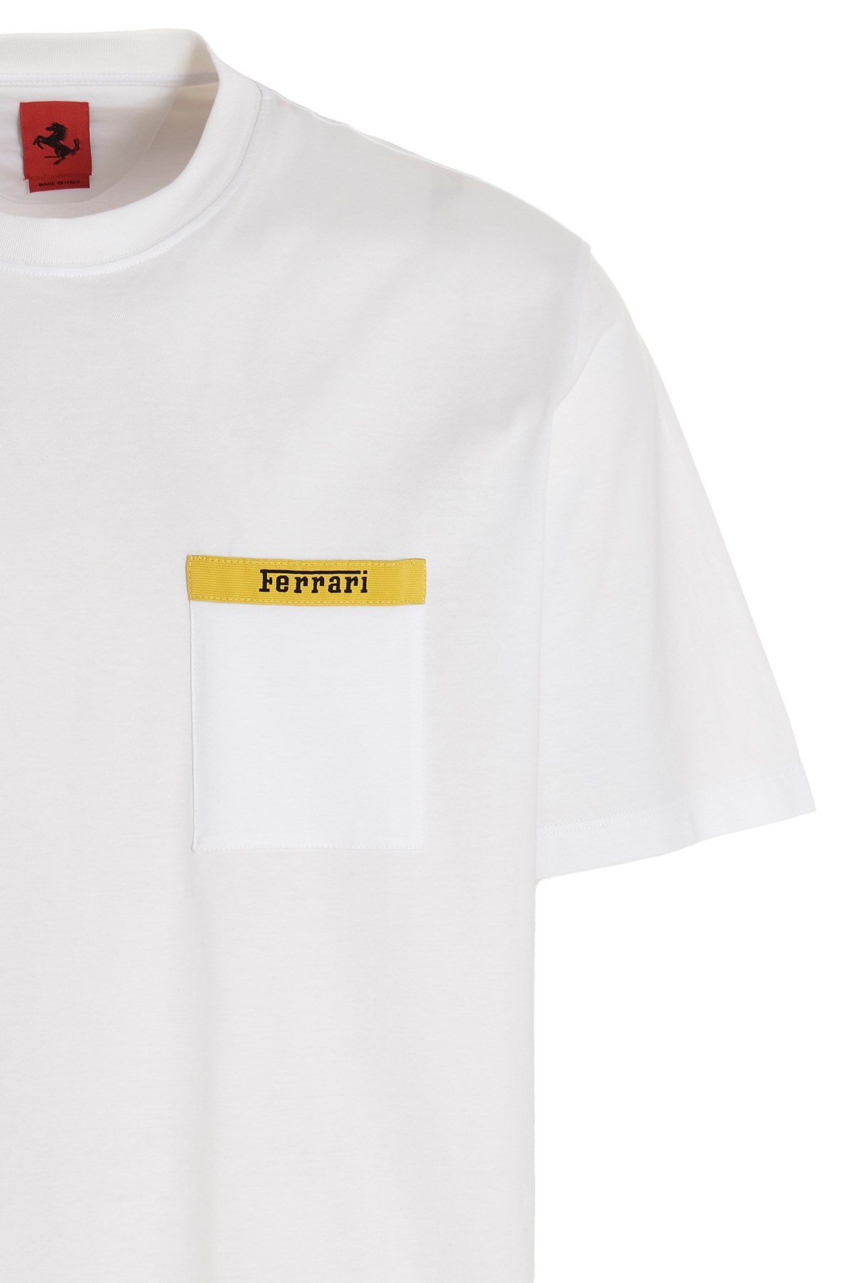 Ferrari Logo-print T-shirt In White