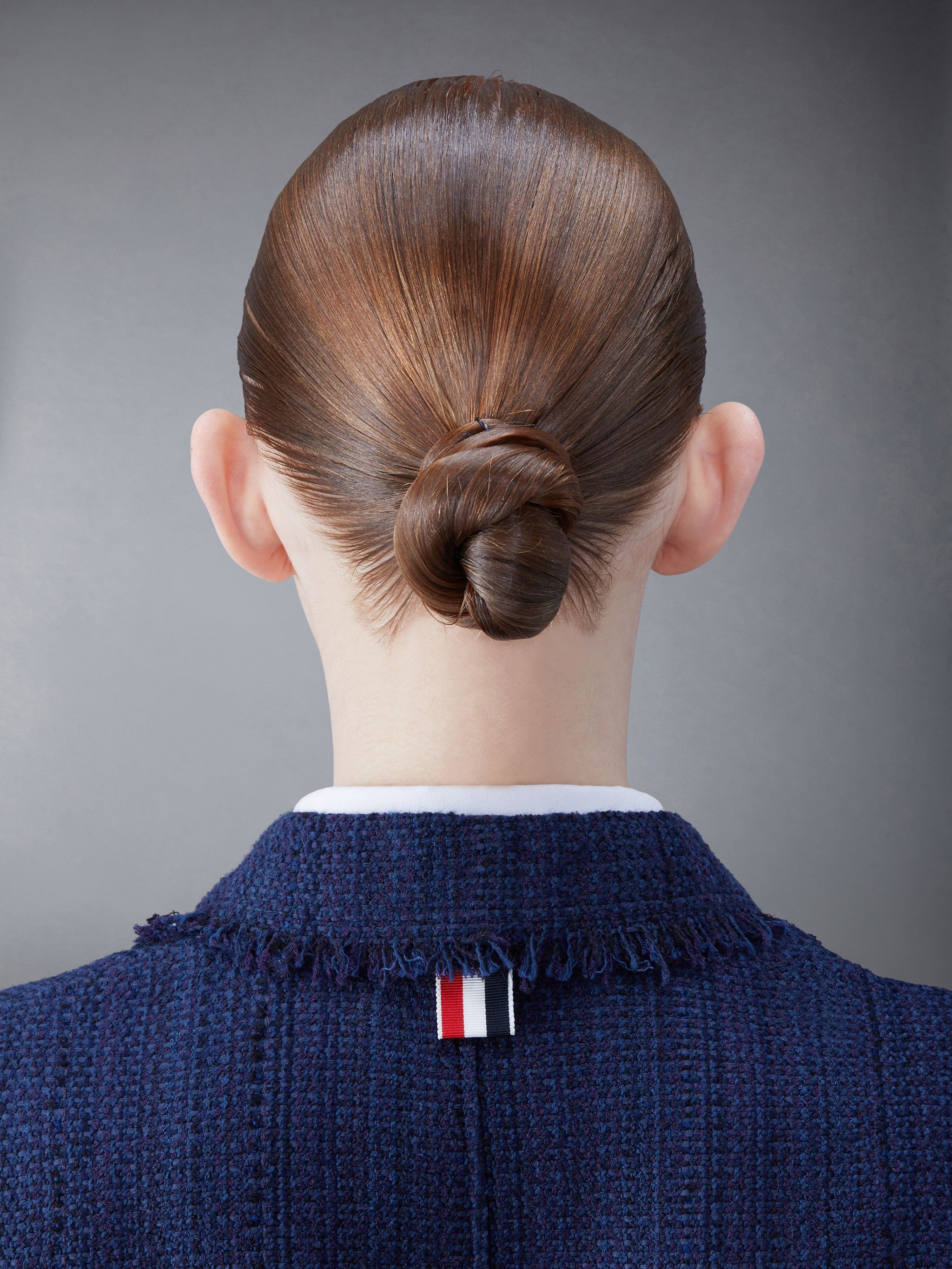 Thom Browne 4 Bar-stripe Tweed Jacket In Blue