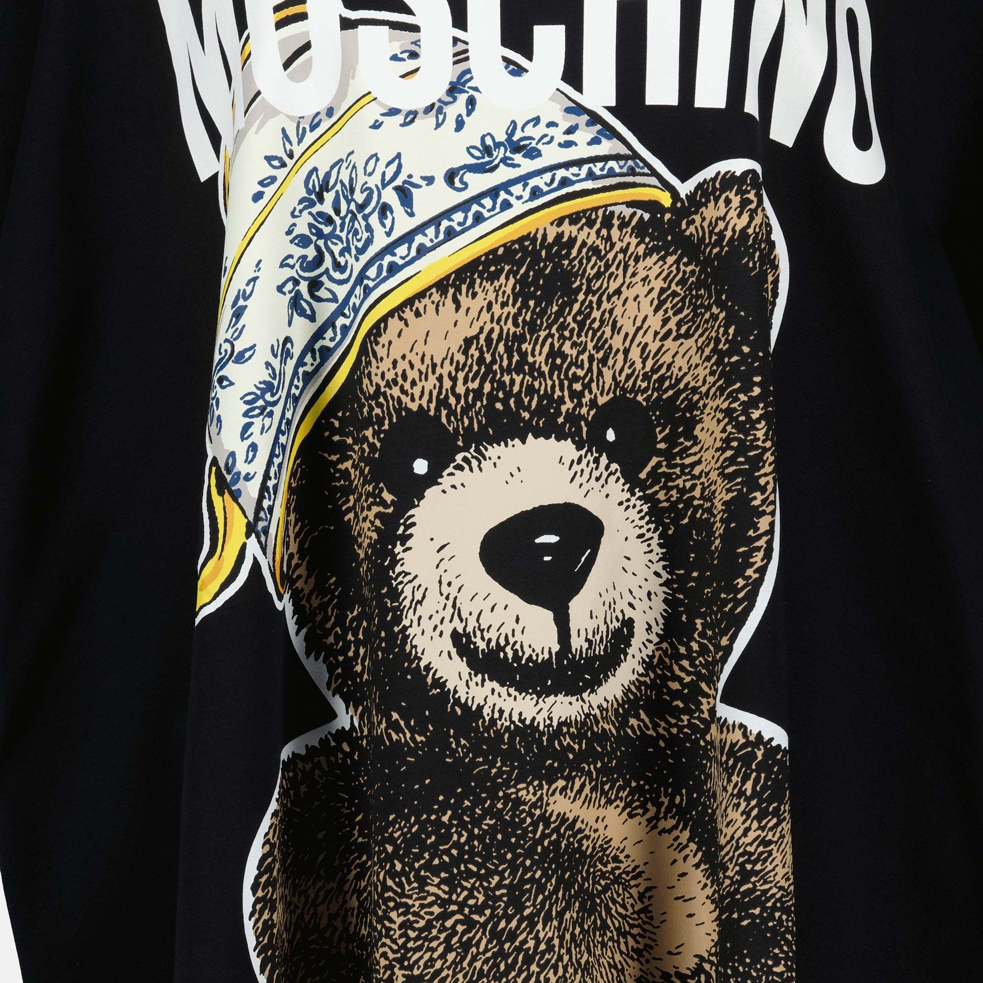 Moschino Teddy Bear-print T-shirt Mini Dress In Black