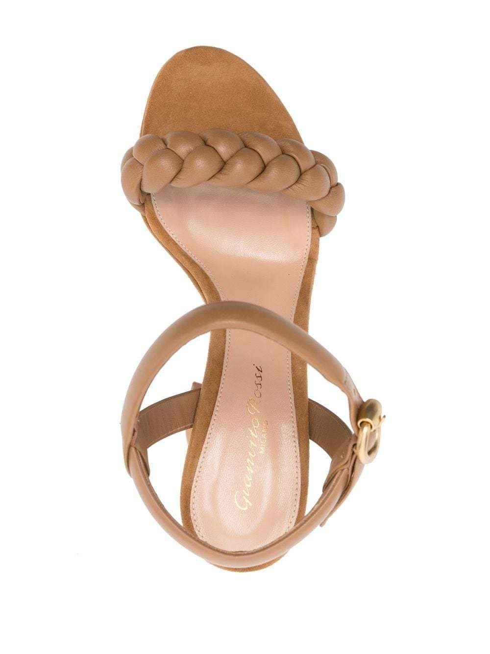 Gianvito Rossi Maddy 115mm Suede Platform Sandals In Brown