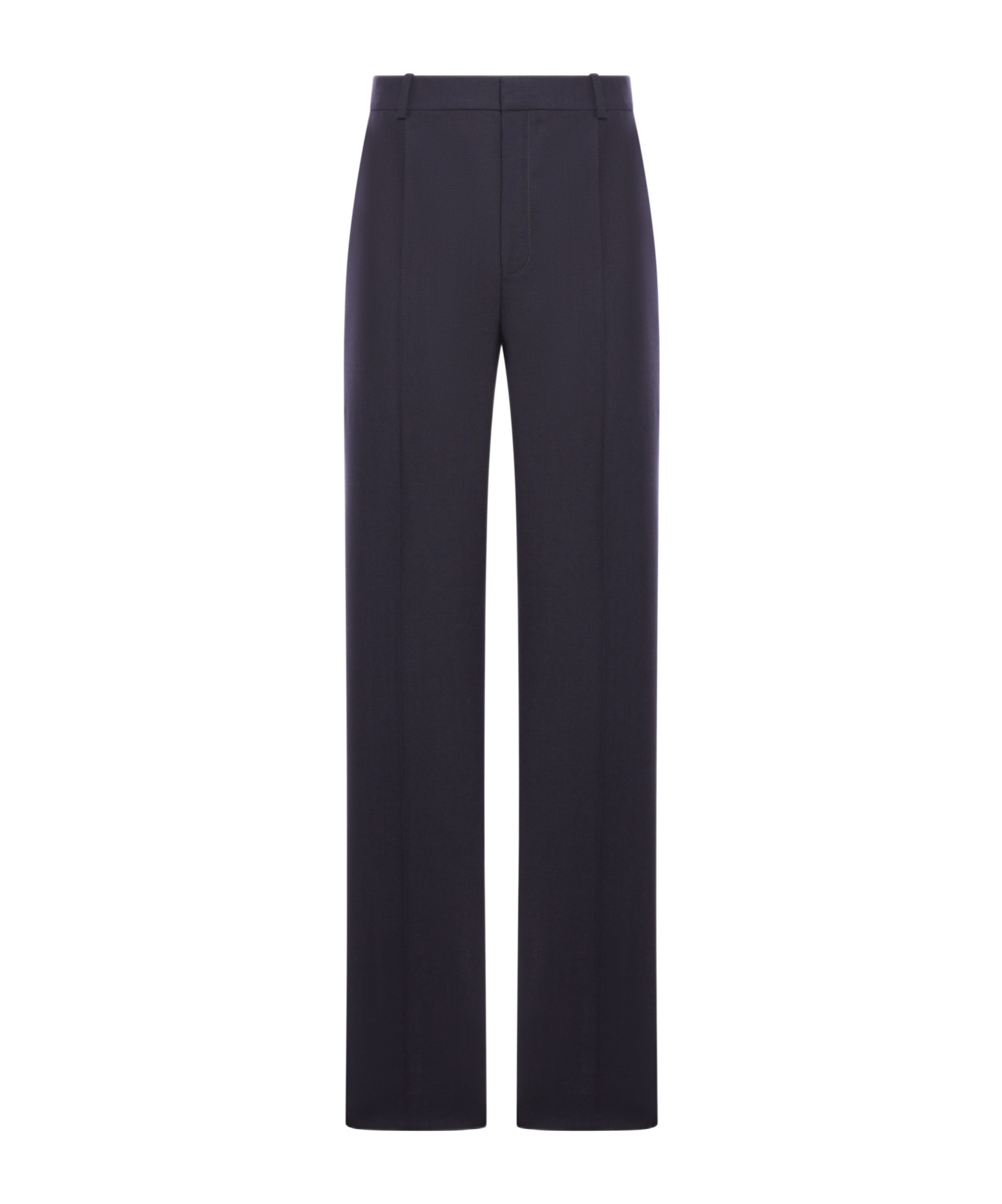 Saint Laurent Belt Loops Slacks In Black