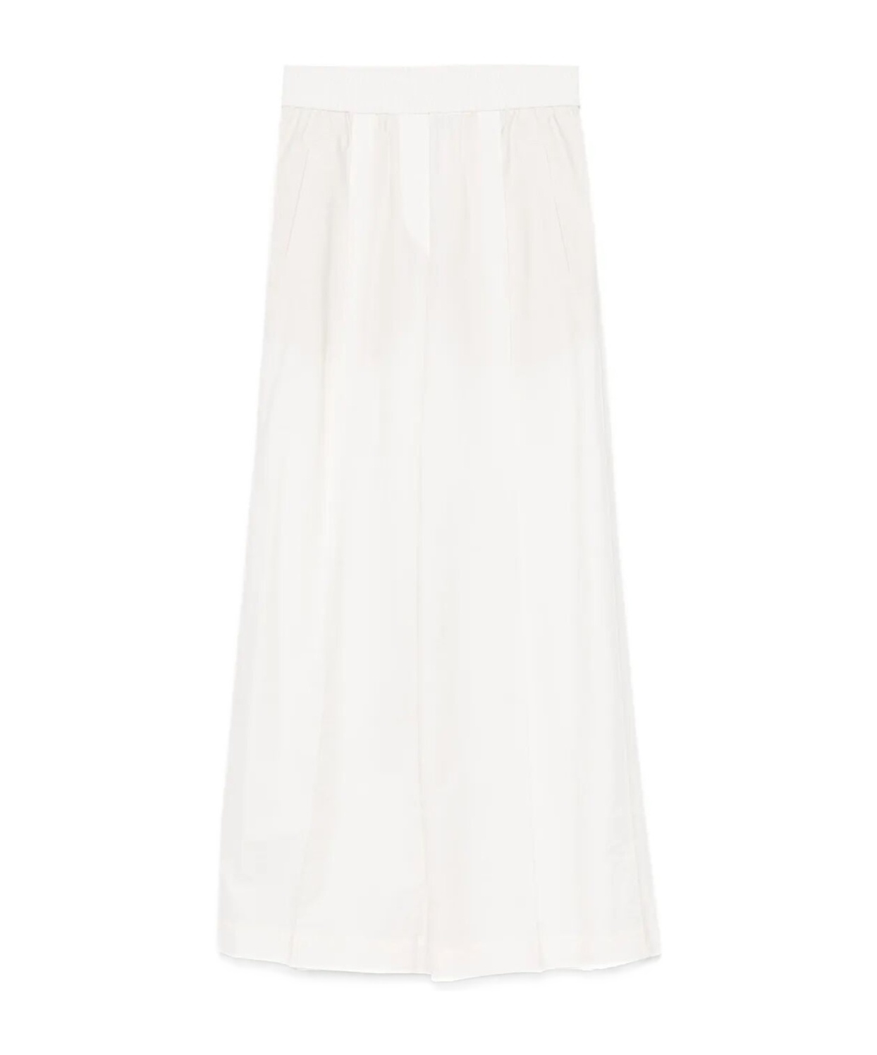 Brunello Cucinelli Wide-leg Trousers In White