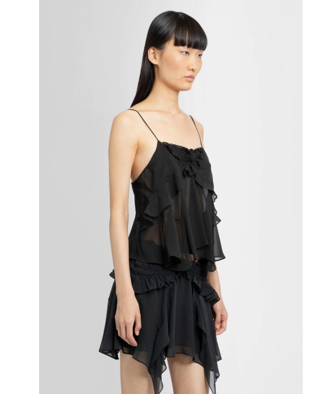 Isabel Marant Lotus Leaf Edge Sling In Black
