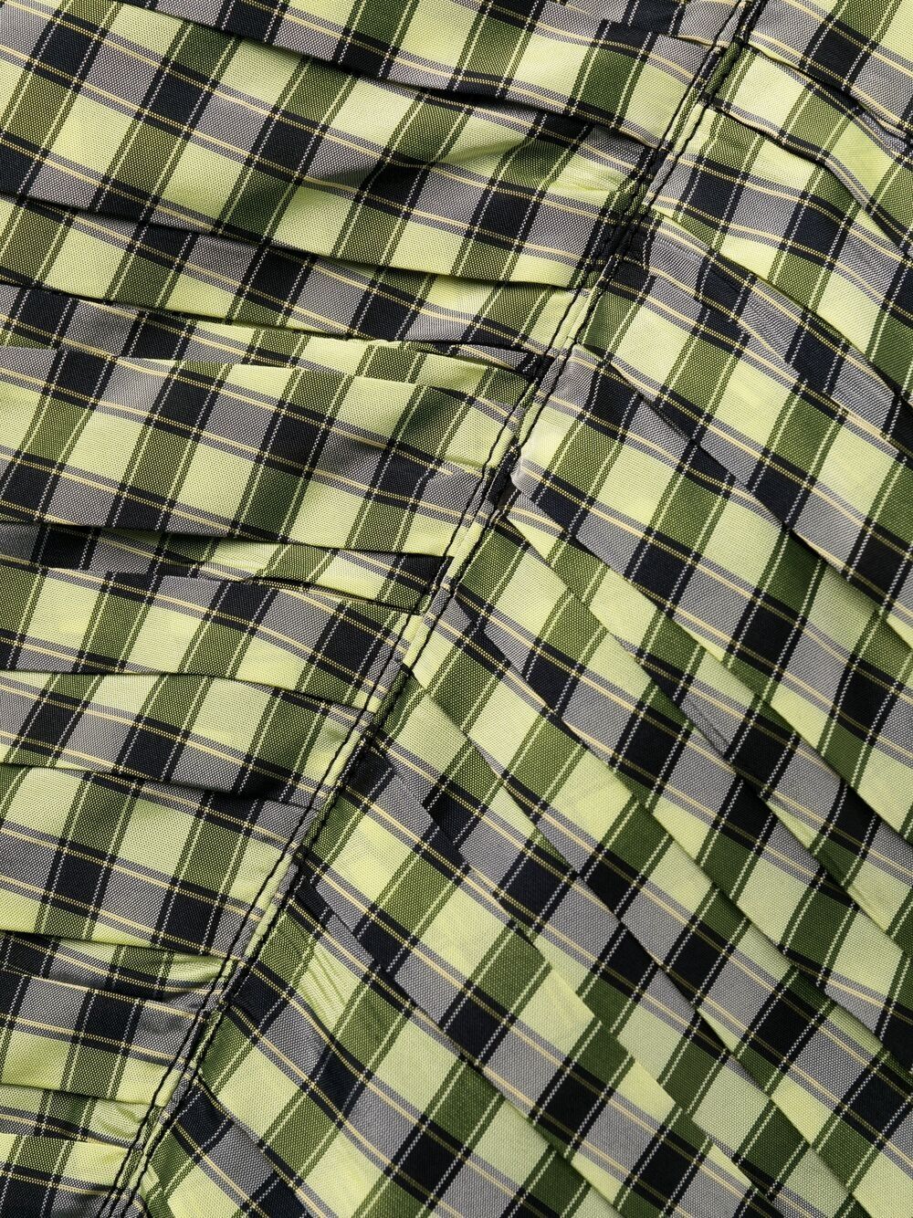 Philosophy Di Lorenzo Serafini Cutout Ruched Gingham Faille Mini Dress In Multicolor