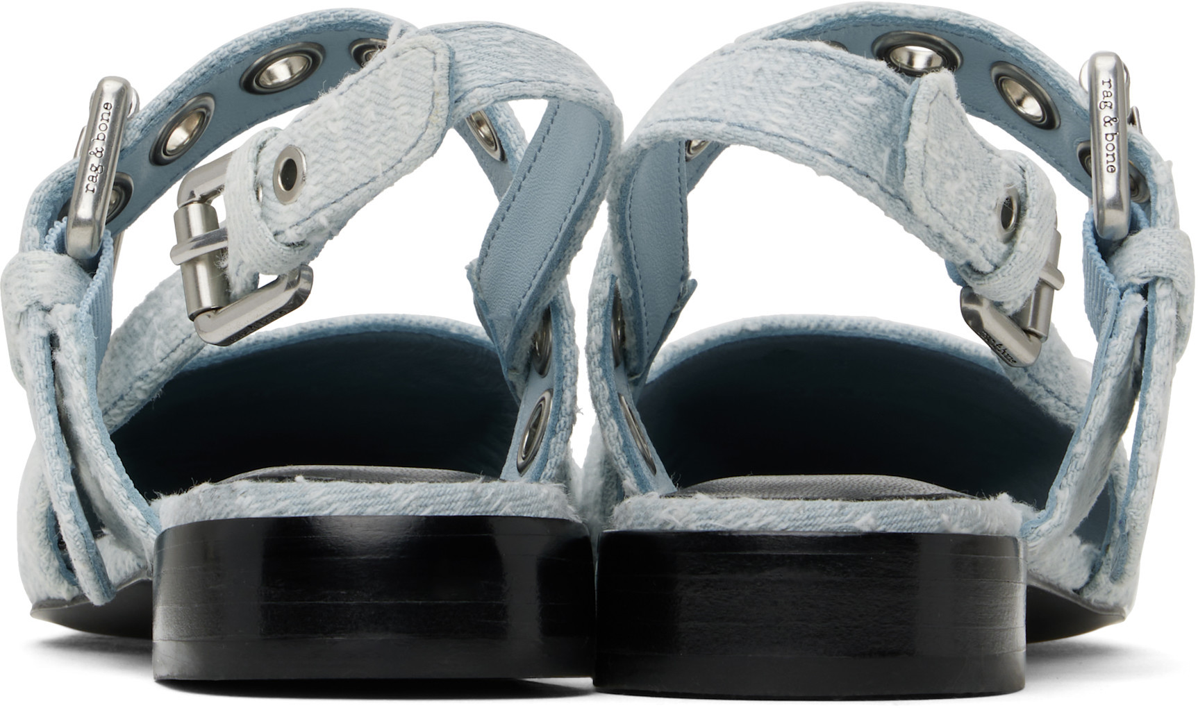 RAG & BONE SQUARE TOE LOW HEEL SANDALS