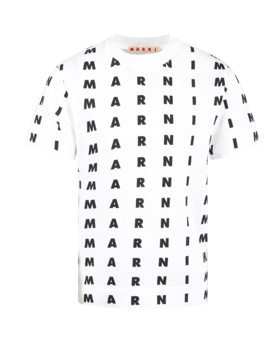 Marni Logo T-shirt In White