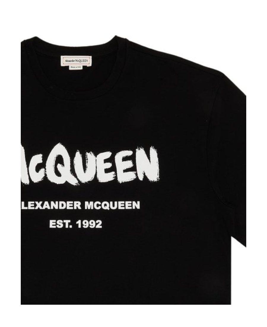Mcq By Alexander Mcqueen Logo-print T-shirt In Black