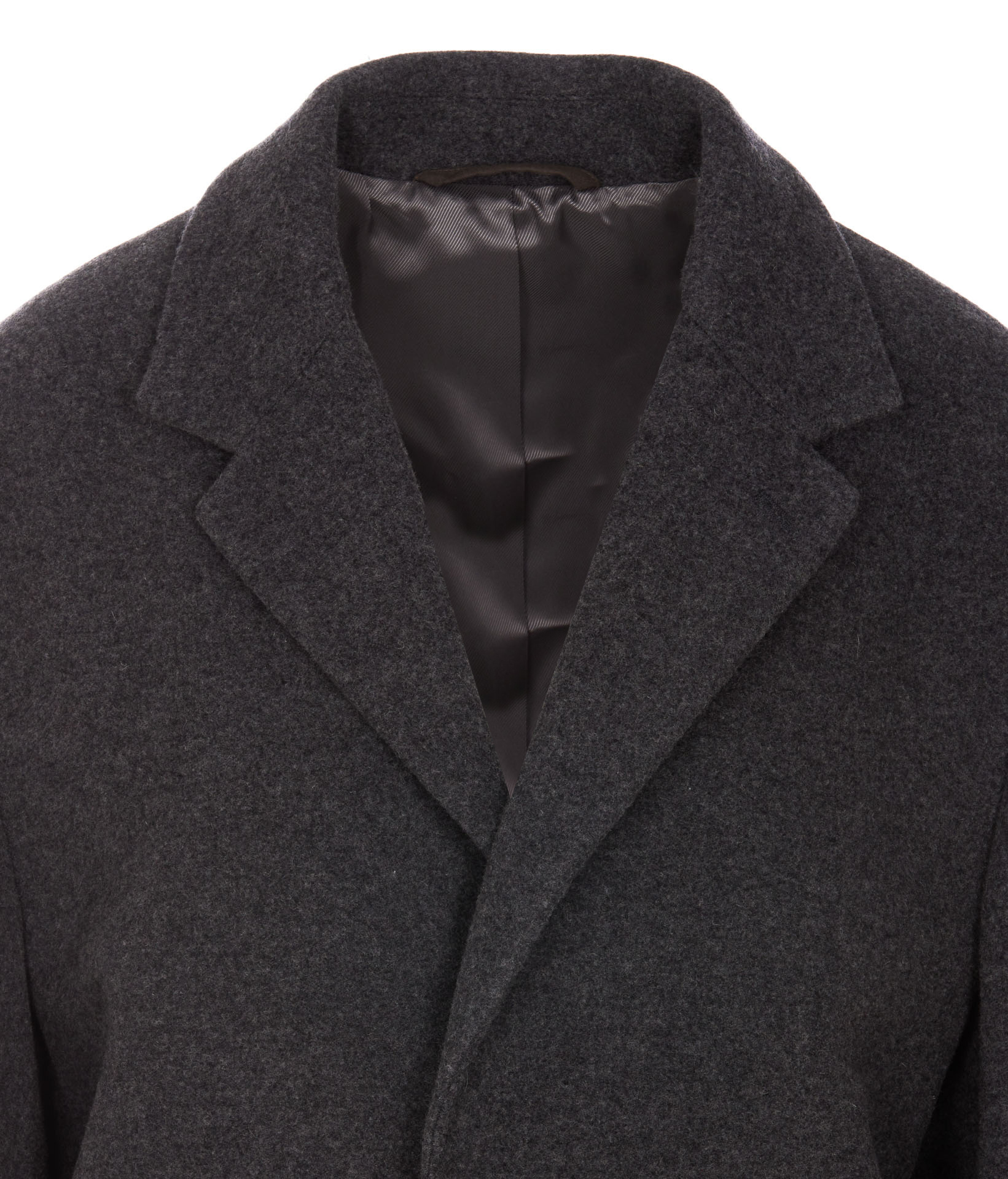 Lemaire Single-breasted Coat In Black