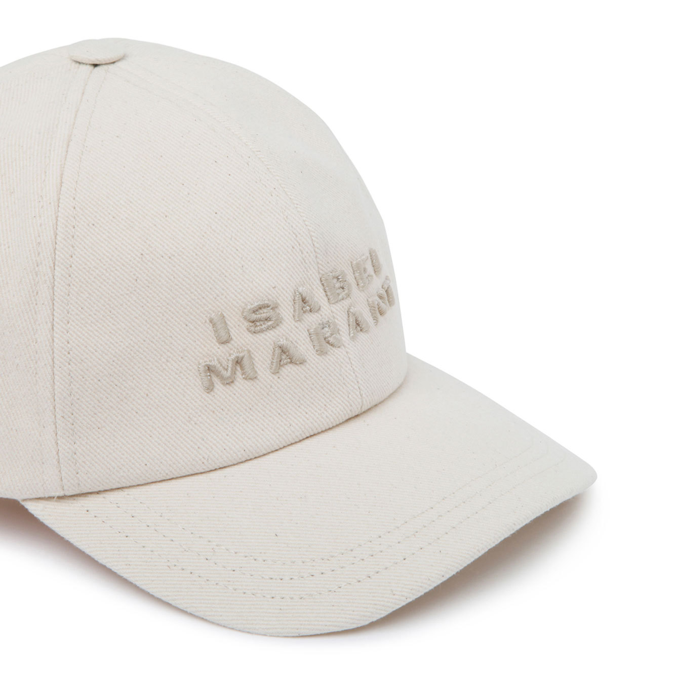 Isabel Marant Logo Baseball Cap In White