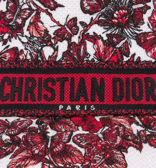 Dior D-bobbyle Cœur Des Papillons Small Brim Bucket Hat In Red