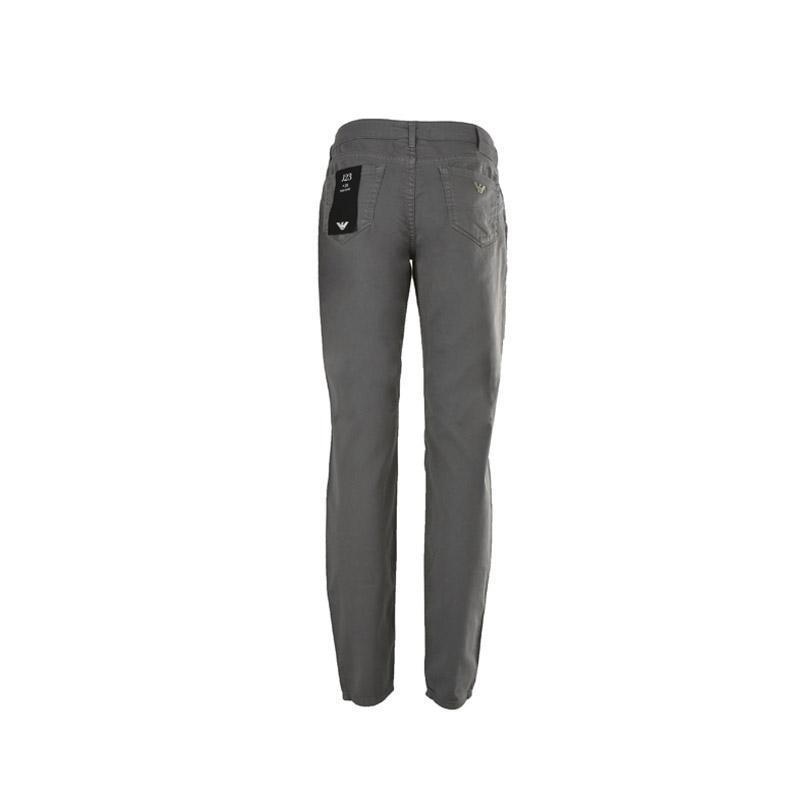 Emporio Armani Logo Jeans In Gray