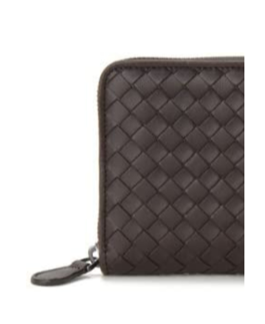 Bottega Veneta Knitted Clutch In Brown