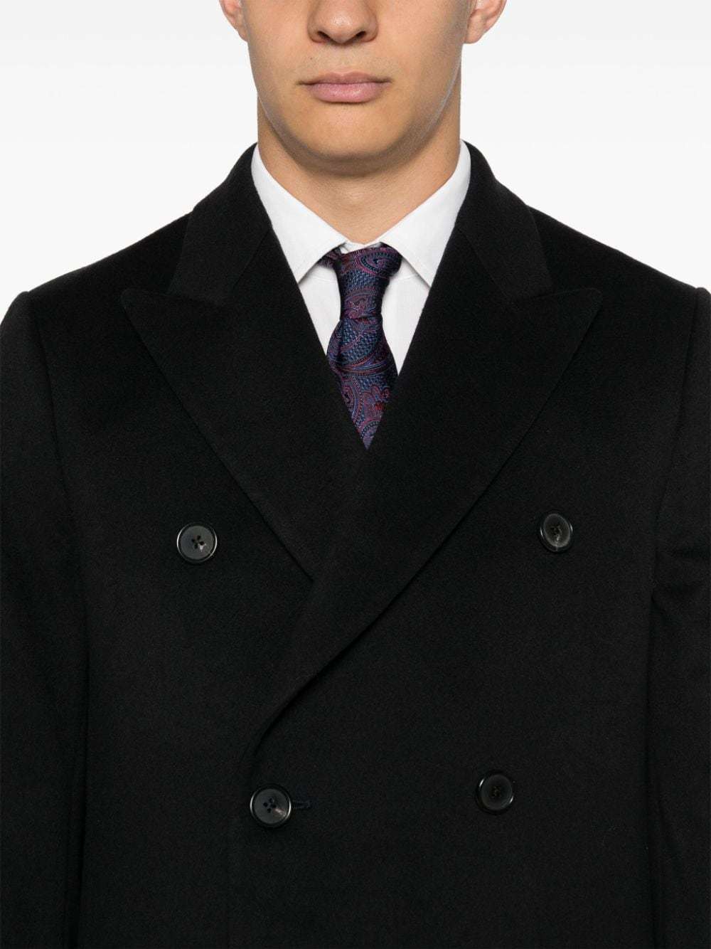 Paul Smith Long-sleeved Coat In Black