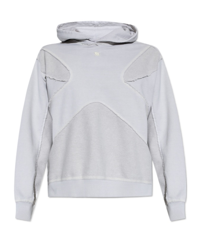 Misbhv Logo Embroidered Hoodie In White