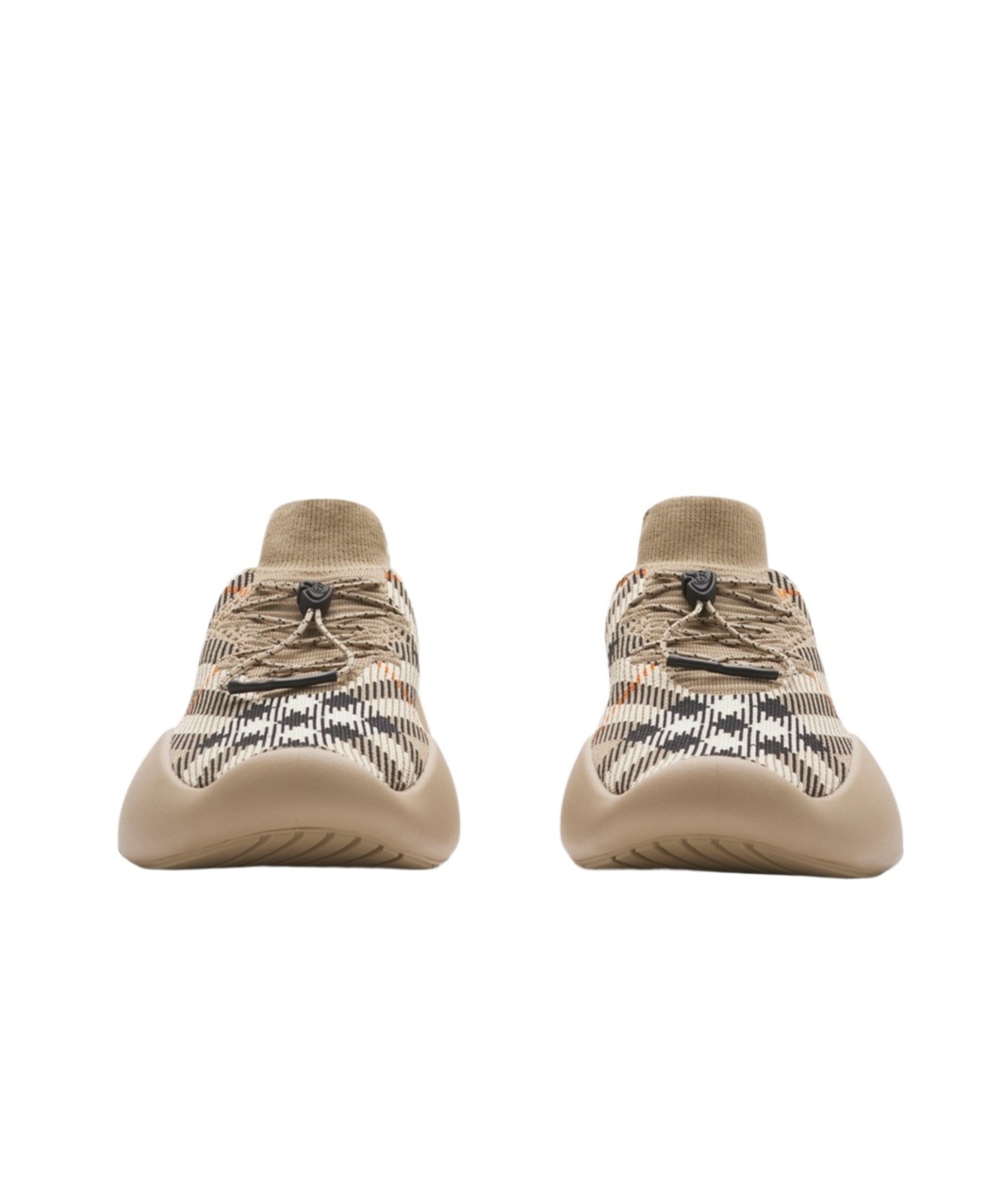 Burberry 'checkered Knit Neptune Sne In Brown