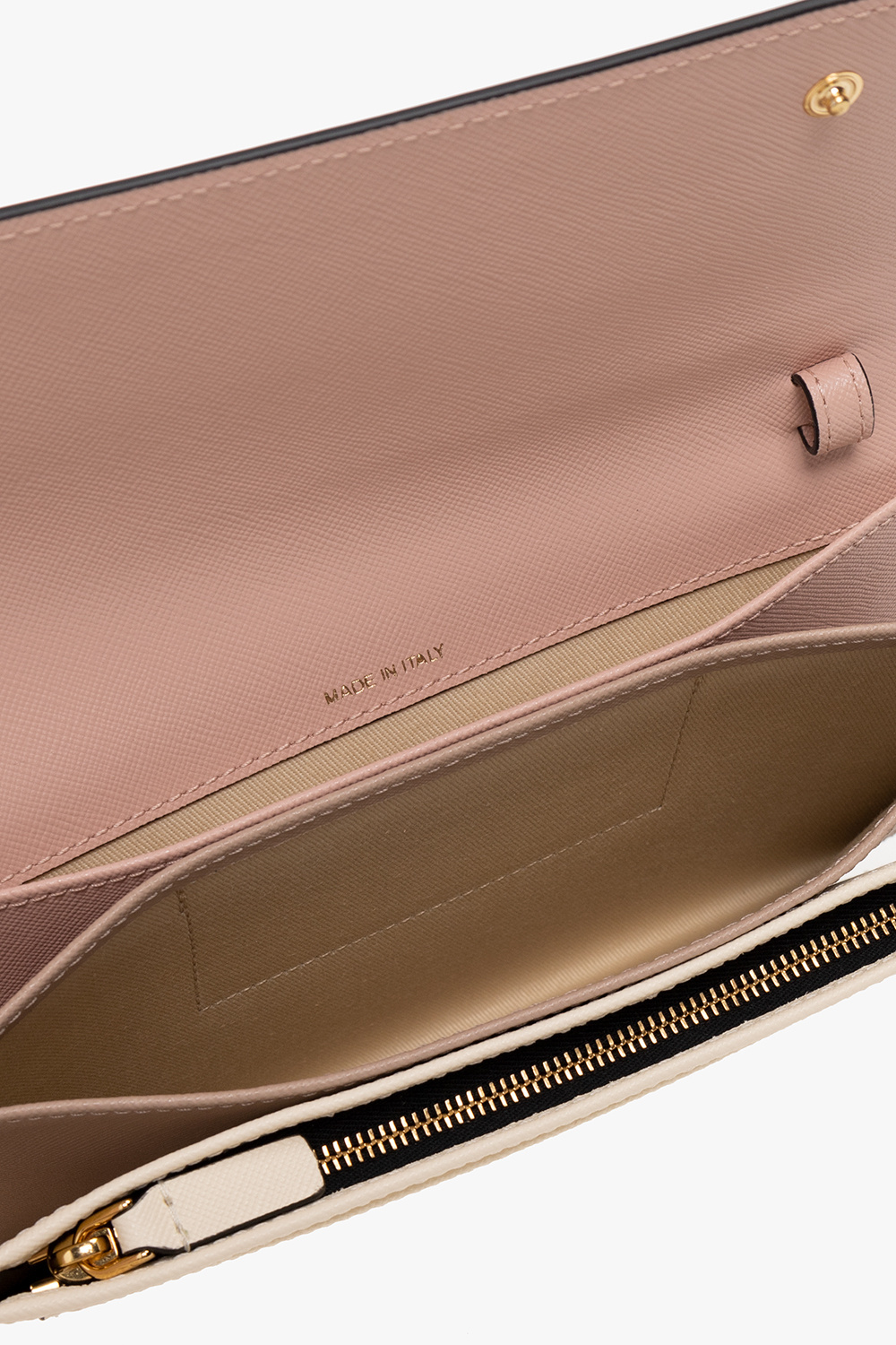 Marni Three-compartment Pouch Bag In Nude