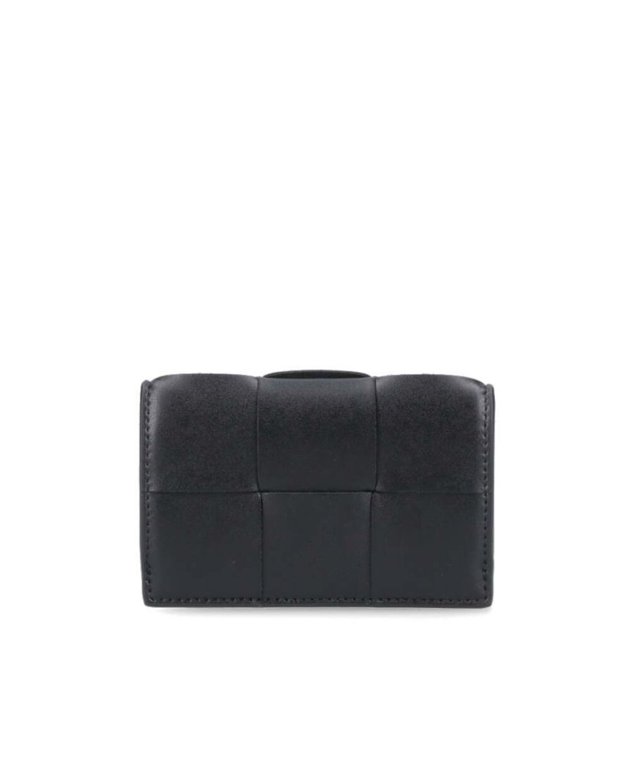 Bottega Veneta Button Your Wallet In Black