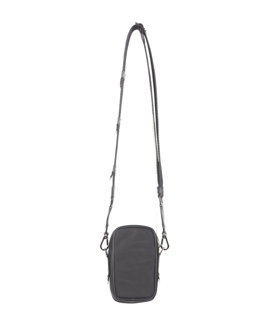 Dolce & Gabbana Camouflage-print Mini Messenger Bag In Gray