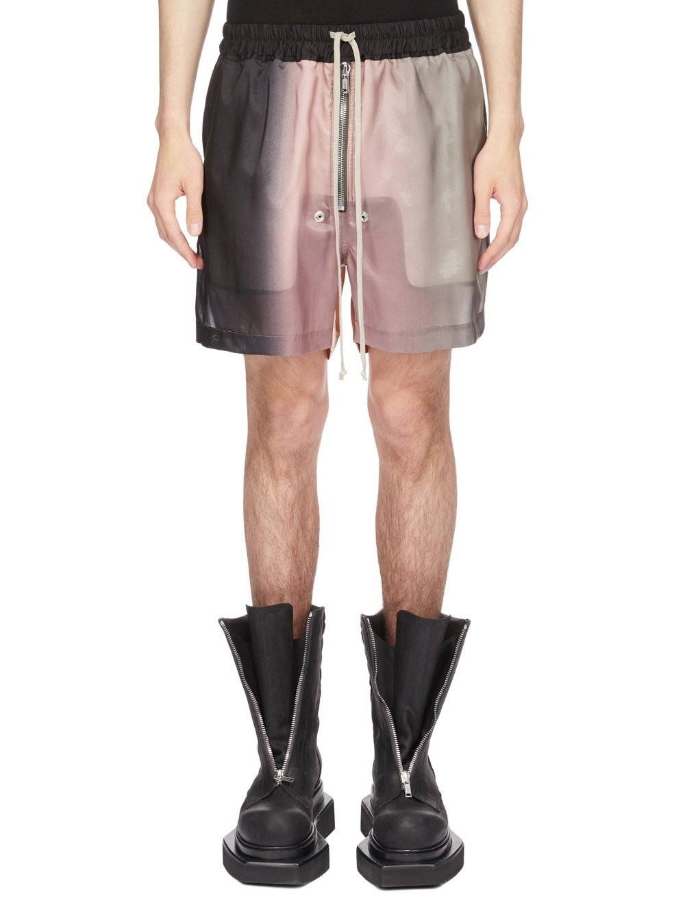 Rick Owens Printed Bela Boxer Shorts In Multicolor