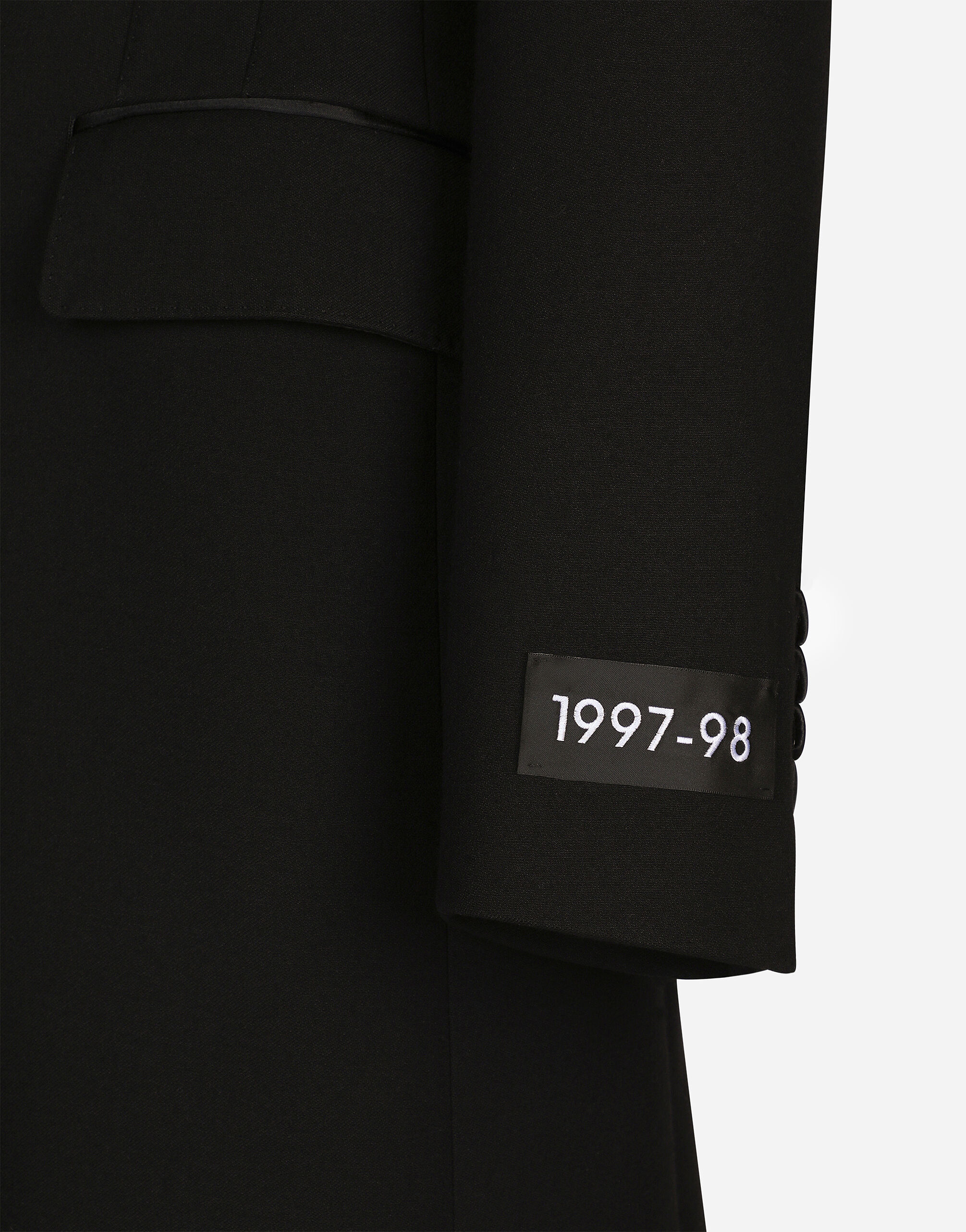 Dolce & Gabbana Single Button Coat In Black