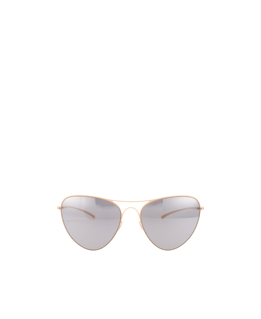 Mykita X Maison Margiela Oval Frame Sunglasses In Gray