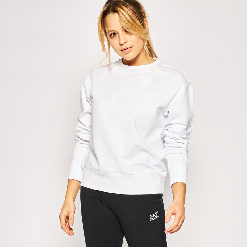 EA7 ROUND COLLAR LONG SLEEVE SWEATER 