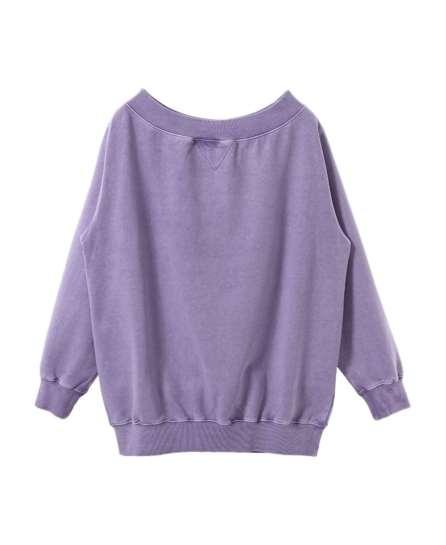 We11 Done Round Neck Hoodie In Purple
