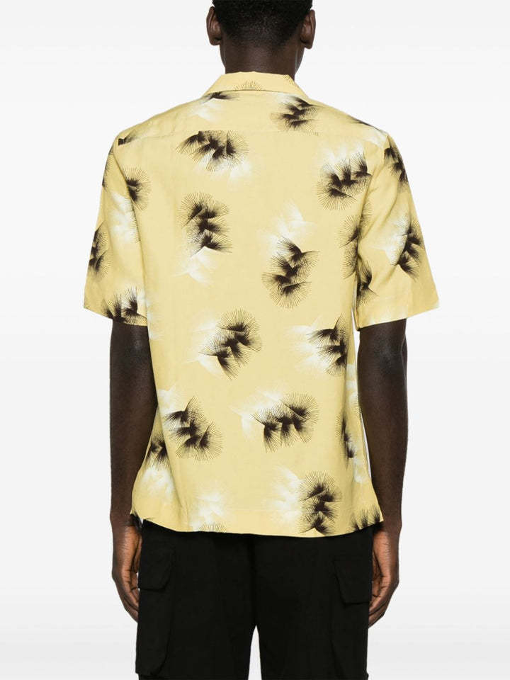 Paul Smith Bowlinghemd Mit Abstraktem Print In Yellow