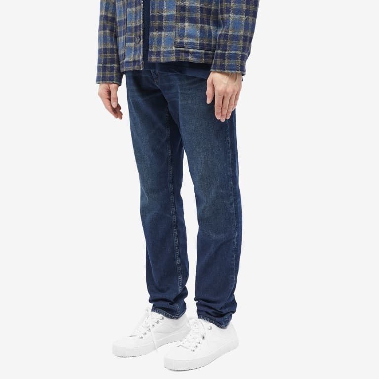 Rag & Bone Belt Ring Denim Trousers In Blue
