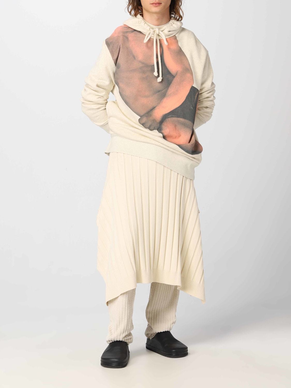 Jw Anderson Photograph-print Cotton Hoodie In White