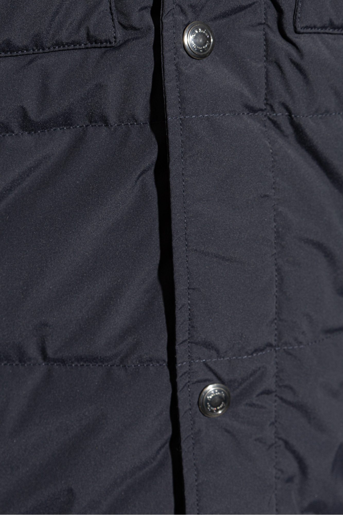 Paul Smith Buttoned Quilted Jacket In Blue
